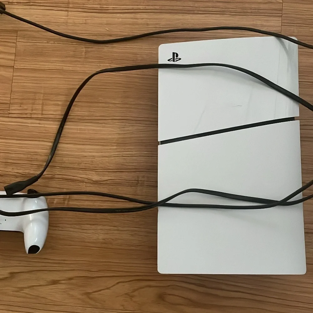 White and Black Gaming Console